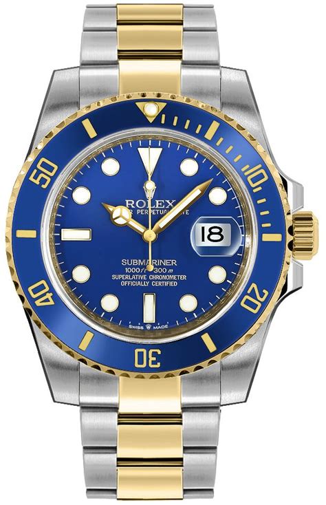 genuine rolex submariner two-tone gold white|Rolex 126613lb 0002.